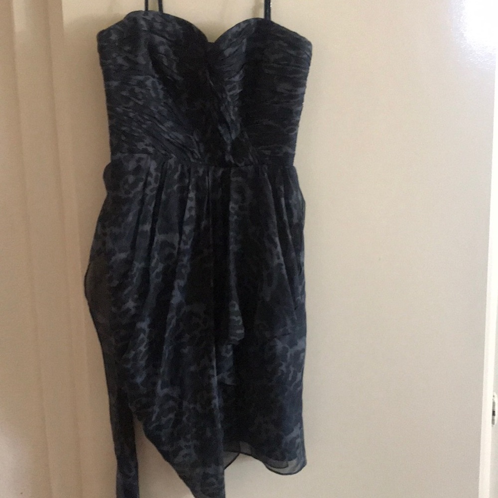 Rebecca Taylor silk cheetah print dress